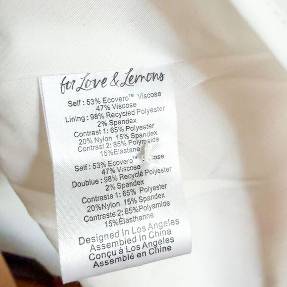 New For Love & Lemons Hazel Mini Dress Size L - Picture 10 of 10